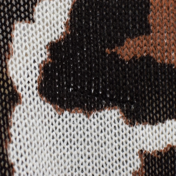 Show Me Your Mumu Hug Me Animal Print Oversized Knit Sweater Size S Slouchy - Picture 9 of 9